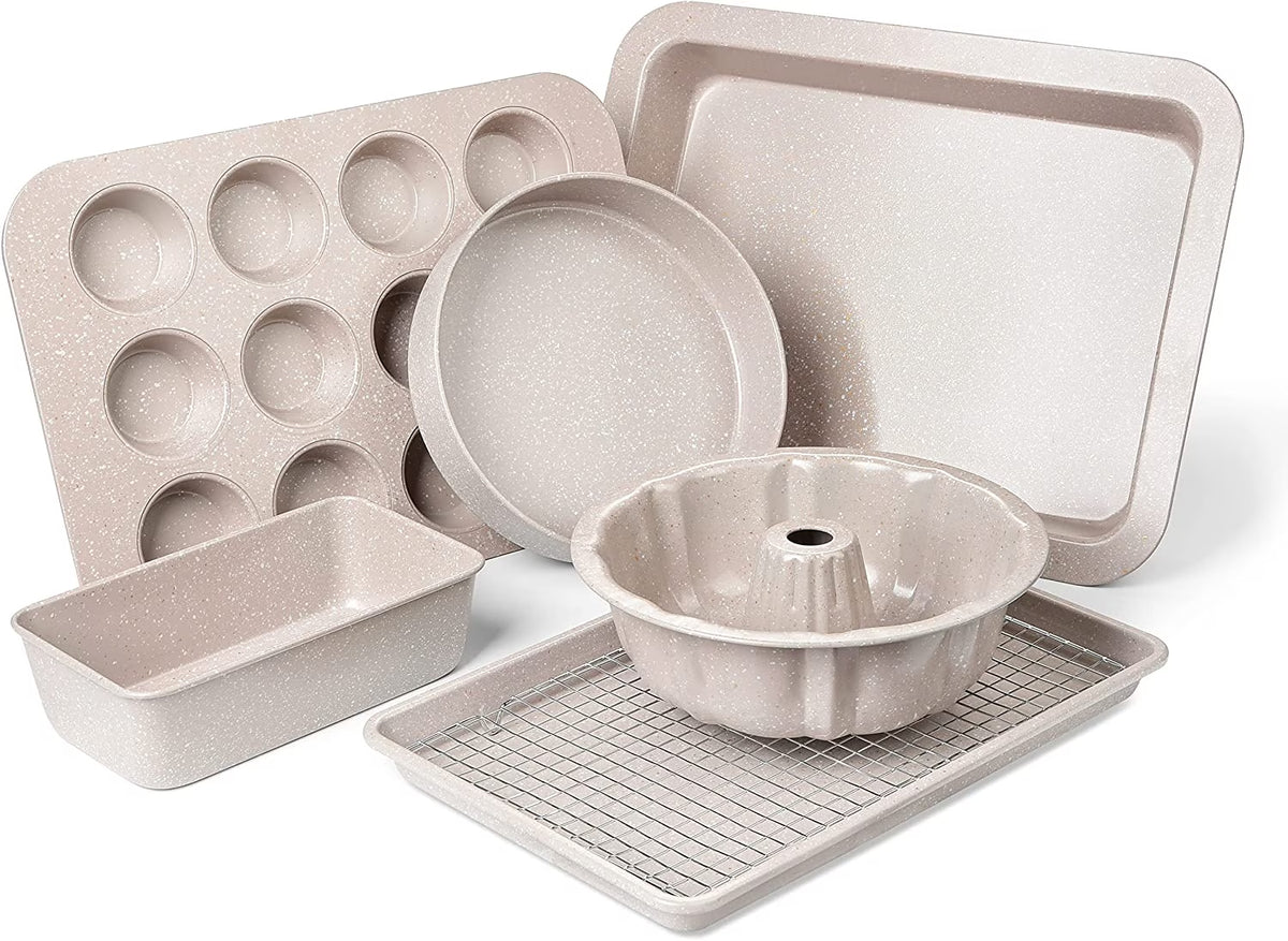 7 PCS Nonstick Bakeware Set with Cooling Rack G37206