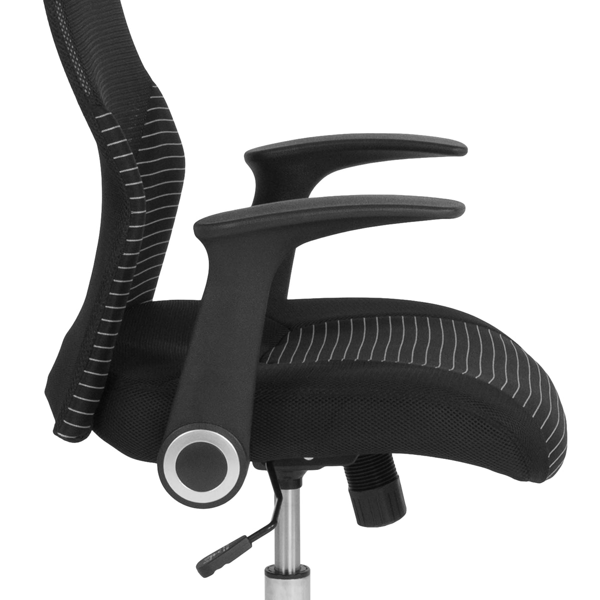 Black and White Mesh Office Chair S676608