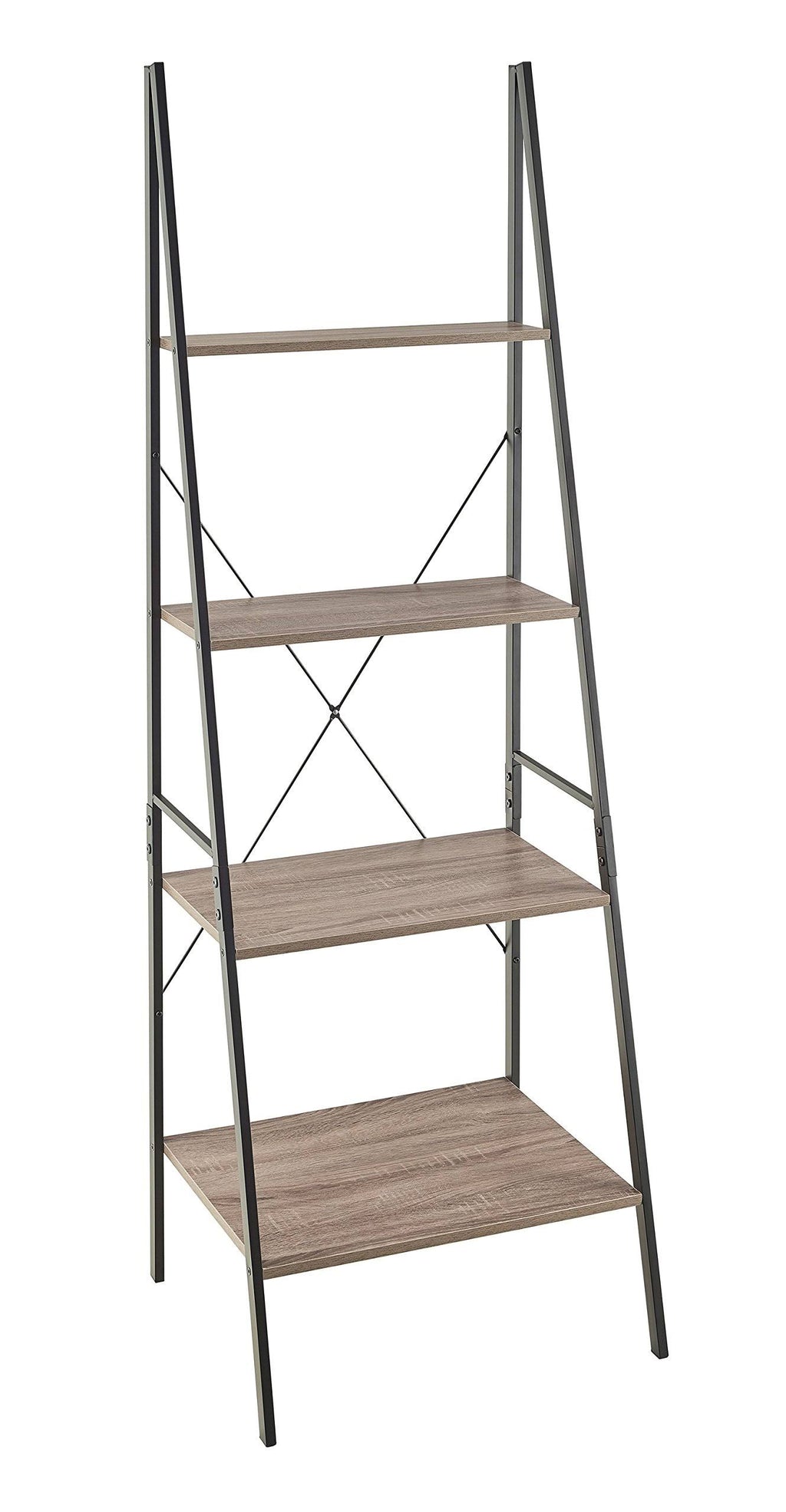 Natural Gray 4-Tier Bookcase E302