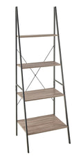 Natural Gray 4-Tier Bookcase E302