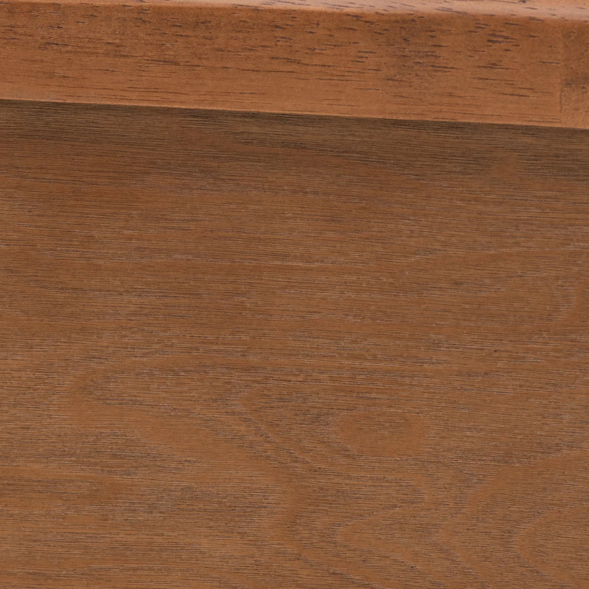 Walnut Brown Wood and Natural Rattan Full Size Platform Bed G49504
