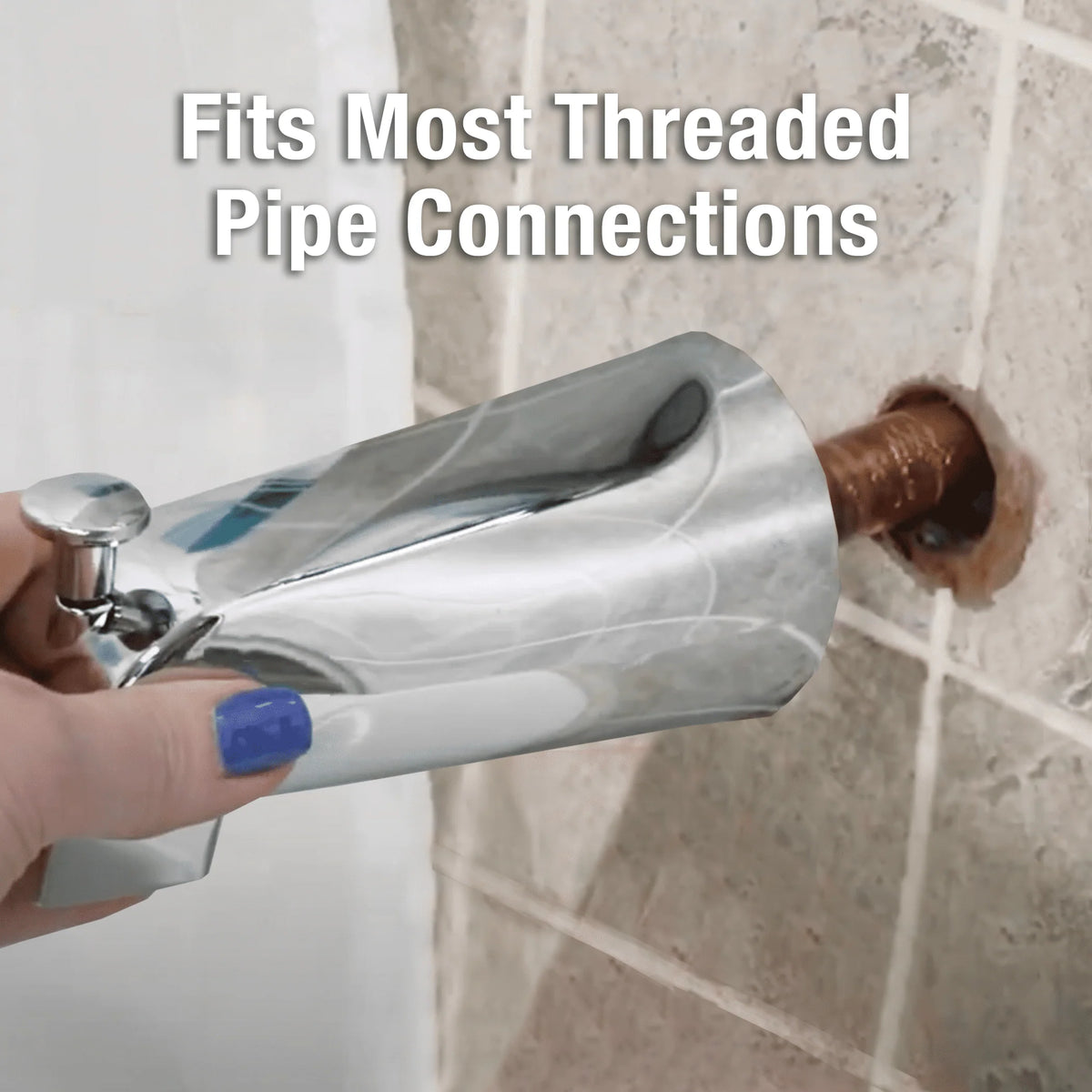 Chrome Tub Spout with Front Pull-up Diverter S641