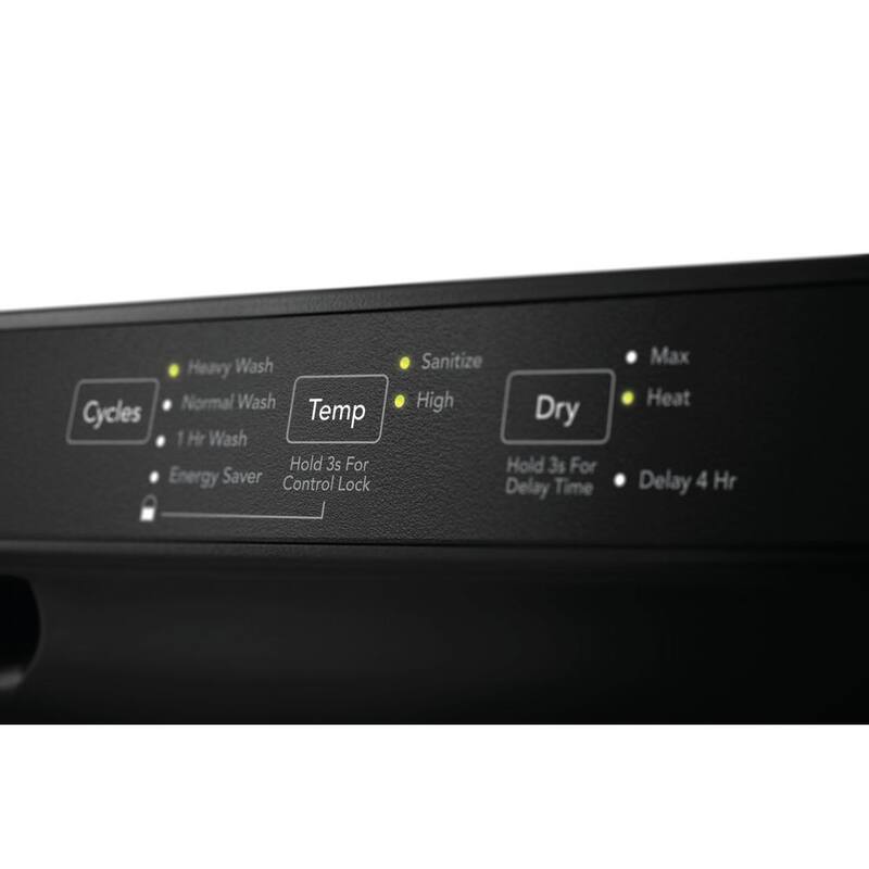Black 24 in Built-In Dishwasher with 4 Cycles N68578