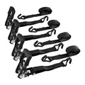 1000 lb. Capacity 1-1/2 in. x 10 ft. Ratcheting Tie-Down Straps, 4 Pack Z879470