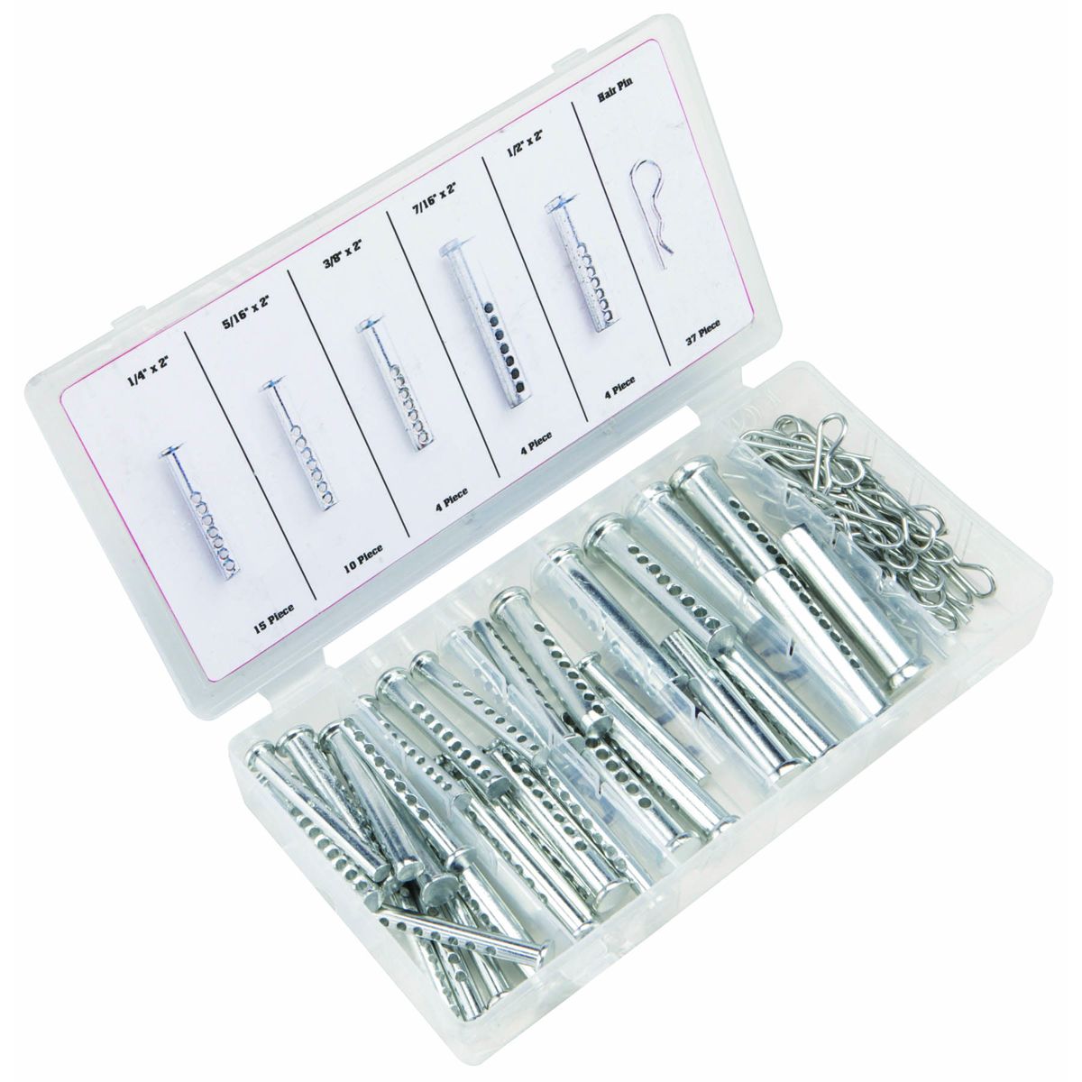 74 Piece Clevis Pin Assortment K48917