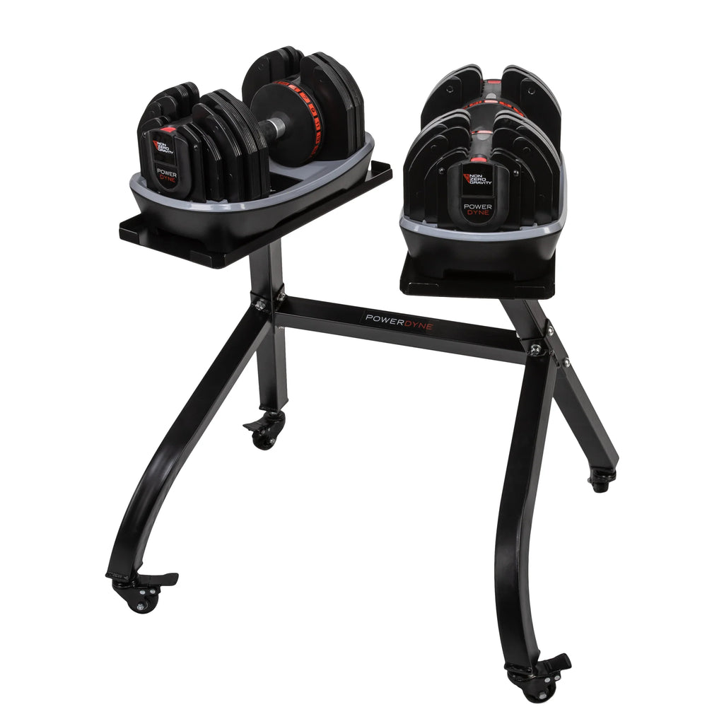 Adjustable 55lbs Dumbbell Set and Stand T155955