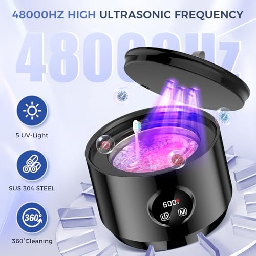 Ultrasonic Retainer Cleaner with UV-Light and Digital Timer G881