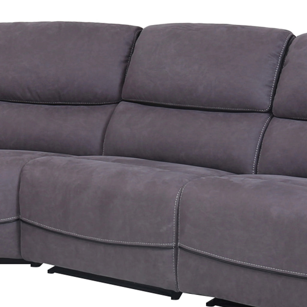 Gray Fabric Power Reclining Sectional Y969535