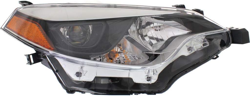 Passenger Side Headlight for Toyota Corolla 2014 2015 2016 A202372