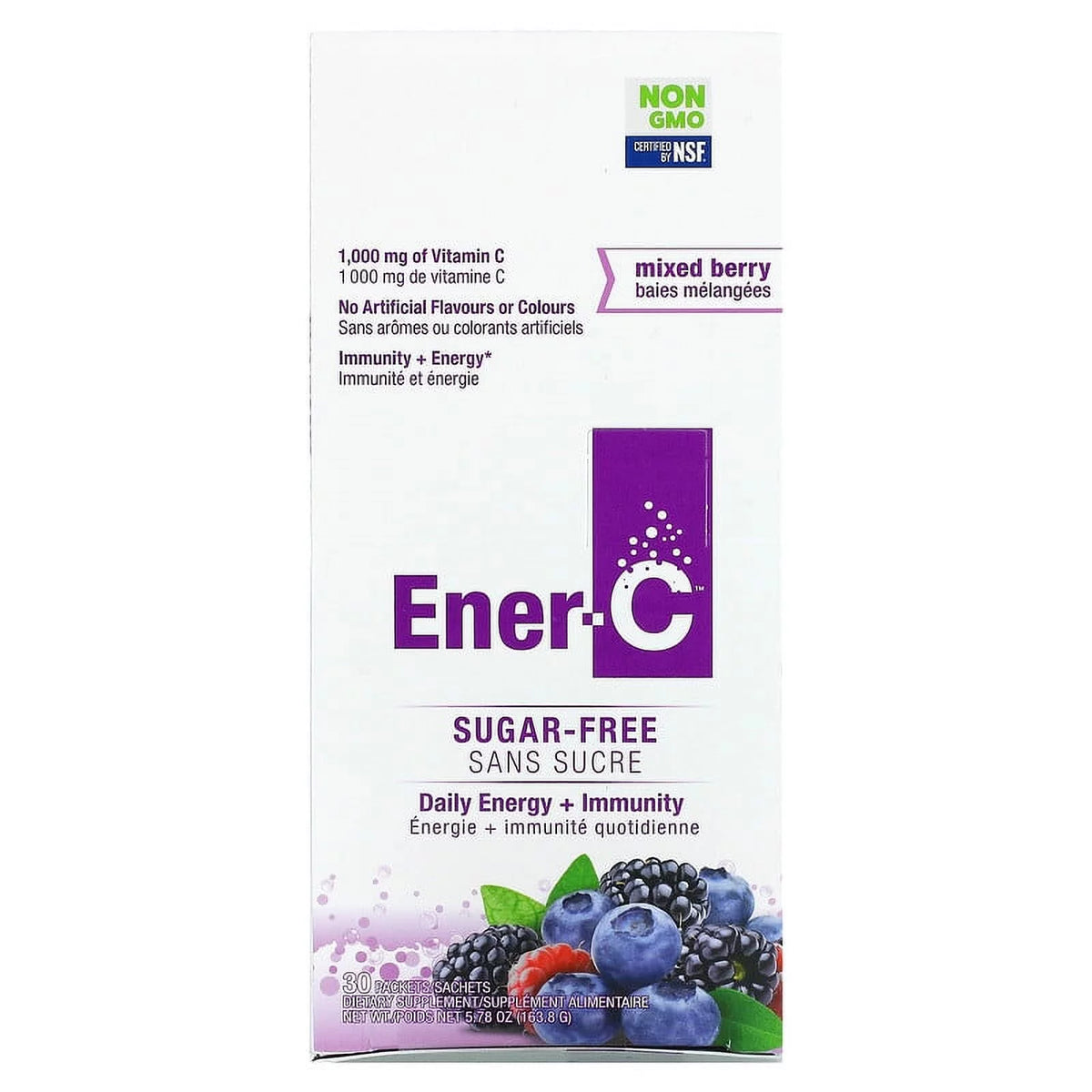 Sugar Free Mixed Berry Vitamin C Multivitamin Drink Mix 30 Packets J5209