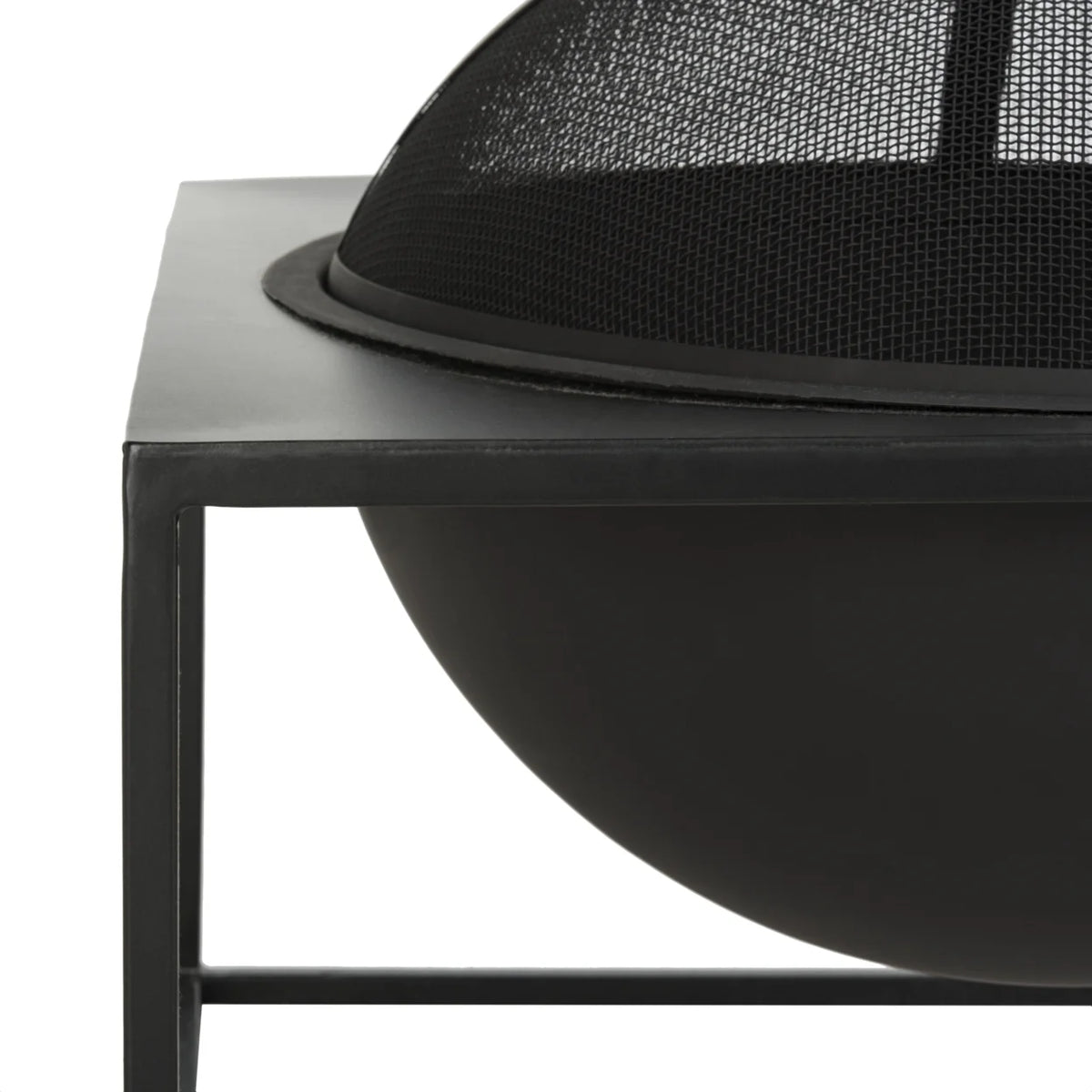 Outdoor Modern Square Fire Pit with Cover T338019