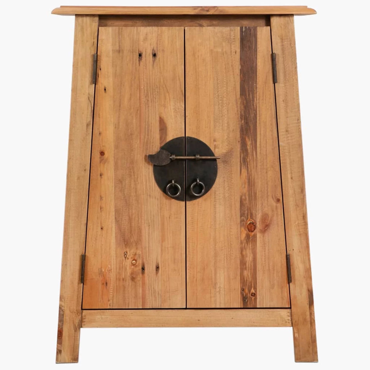 Recycled Pinewood Bathroom Storage Cabinet with Shelf T3432